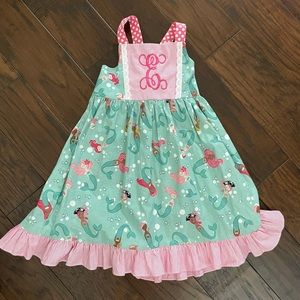 Ricrac & Ruffles Mermaid “E” Dress size 6